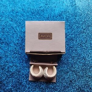 1988 Vintage AVON SIROCCO LOOP Pierced Earrings w/Stainless Steel Posts